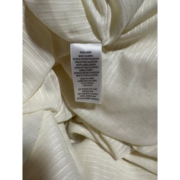 Sweet Baby Jamie by Jamie Mizrahi lace embroidered dress, Ivory, Large Preowned - Picture 6 of 6